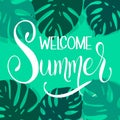 Welcome Summer lettering