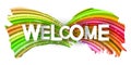 Welcome Text Banner Royalty Free Stock Photo