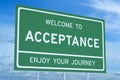 Welcome to Acceptance concept Royalty Free Stock Photo