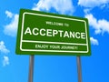 Welcome to acceptance sign