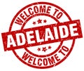 welcome to Adelaide stamp