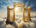 Welcome to the afterlife. Shot of the Pearly Gates of Heaven. Royalty Free Stock Photo