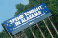 Welcome to Alabama Sign Royalty Free Stock Photo