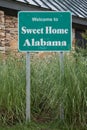 Welcome to Alabama Sign Royalty Free Stock Photo