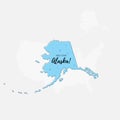 Welcome to Alaska blue sign