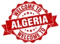 Welcome to Algeria seal Royalty Free Stock Photo