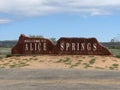 Welcome to Alice Springs Royalty Free Stock Photo