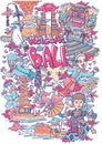 Welcome to amazing bali illustration