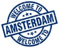 welcome to Amsterdam stamp