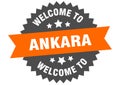 welcome to Ankara. Welcome to Ankara isolated sticker.