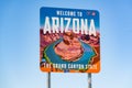 Welcome to Arizona Sign along the Road