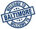 welcome to Baltimore stamp Royalty Free Stock Photo