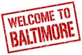 welcome to Baltimore stamp Royalty Free Stock Photo