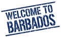 welcome to Barbados stamp