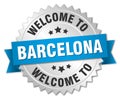 welcome to Barcelona badge Royalty Free Stock Photo