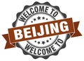 Welcome to Beijing seal Royalty Free Stock Photo