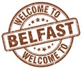 welcome to Belfast stamp