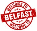 welcome to Belfast stamp