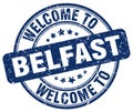 welcome to Belfast stamp