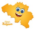 Welcome to Belgium happy face map