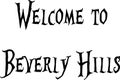 Welcome to Beverly Hills California text sign illustration