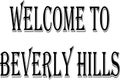 Welcome to Beverly Hills California text sogm illustration Royalty Free Stock Photo