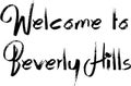 Welcome to Beverly Hills California text sogm illustration Royalty Free Stock Photo