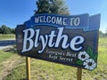 Welcome to Blythe Georgia city limits sign