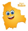 Welcome to Bolivia happy face map