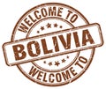 welcome to Bolivia stamp