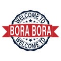 Welcome to Bora Bora Stamp. Philippines Logo Icon Symbol Design. Badge Vector Retro Label