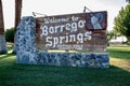 Welcome to Borrego Springs sign