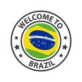 Welcome to Brazil. Collection of icons welcome to.