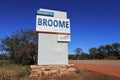 Welcome to Broome traffic sign Western Australia