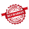 Welcome to Bucharest stamp