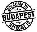 welcome to Budapest stamp