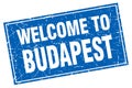 welcome to Budapest stamp