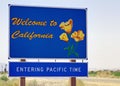 Welcome to California Royalty Free Stock Photo