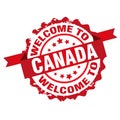 Welcome to Canada stamp