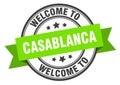 welcome to Casablanca. Welcome to Casablanca isolated stamp.