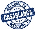 welcome to Casablanca stamp