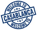 welcome to Casablanca stamp