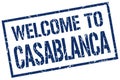 welcome to Casablanca stamp