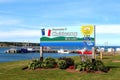 Welcome to Cheticamp sign in Cape Breton, Canada