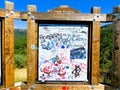 Welcome to Colorado signage on state line. Royalty Free Stock Photo