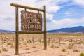 Welcome to colorful Colorado sign Royalty Free Stock Photo