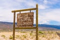 Welcome to colorful Colorado sign Royalty Free Stock Photo