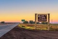 Welcome to colorful Colorado street sign along Interstate I-76 Royalty Free Stock Photo