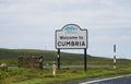 Welcome to Cumbria road sign
