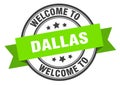 welcome to Dallas. Welcome to Dallas isolated stamp. Royalty Free Stock Photo